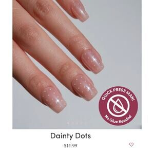 New Glamnetic Quick Press Mani - Dainty Dots